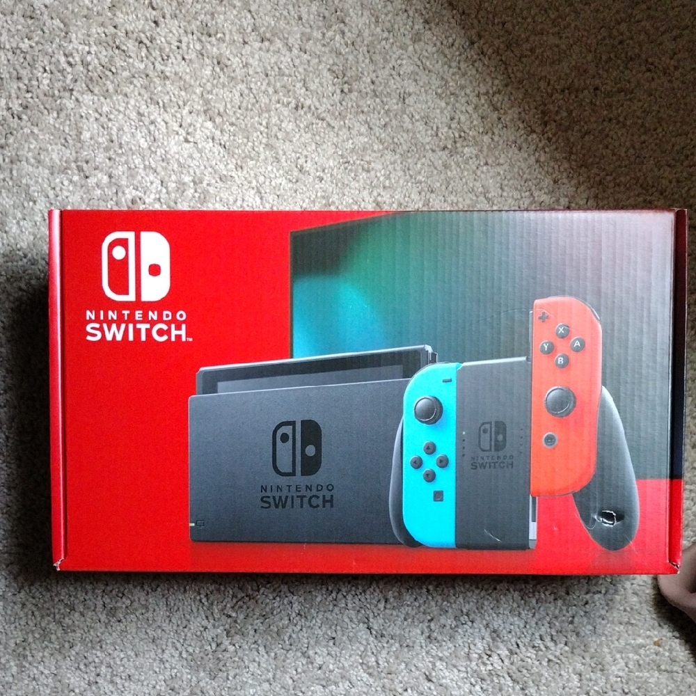 Nintendo Switch w/ Neon Blue & Neon Red Joy-Con